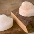 heart shape himalayan rock salt massage stone